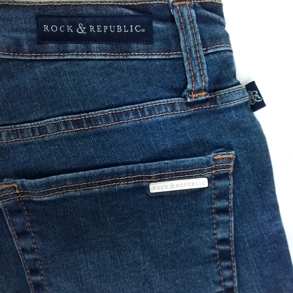ROCK AND REPUBLIC JEANS Berlin Skinny Ripped size 4 NEW - Picture 6 of 14